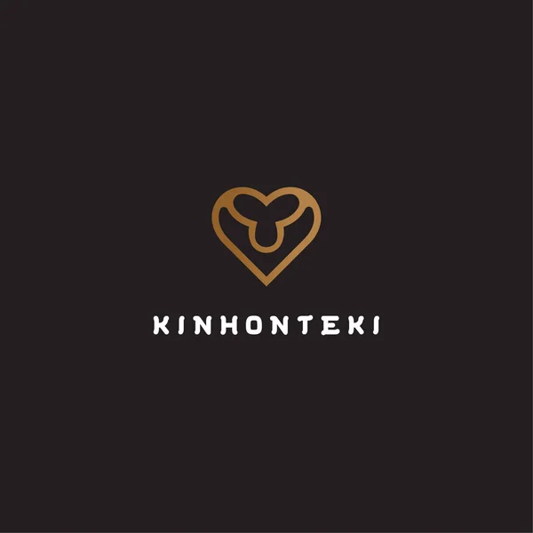 Ajansınızı büyütmek için farklı nesnelerle logo Aşk Simgesi 