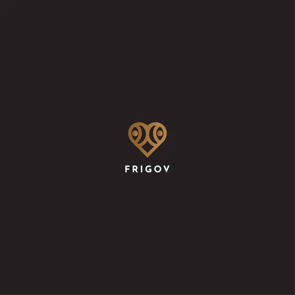 Ajansınızı büyütmek için farklı nesnelerle logo Aşk Simgesi 