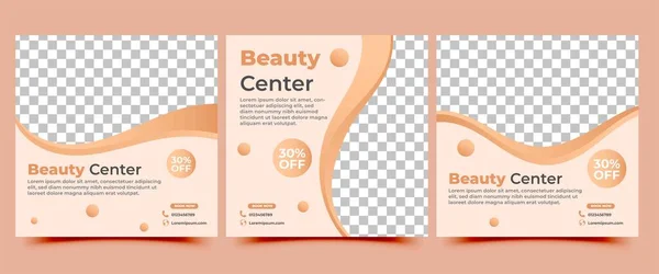 Sosyal medya spa ve güzellik için bir şablon yayınladı. Sosyal medya paylaşımları, el ilanları, afişler ve web için kullanılabilir.
