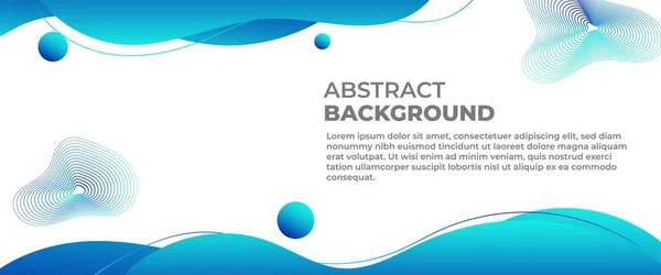 Modern Banner Design Template Wave Fluid Wavy Wave Element Vector — Stock Vector