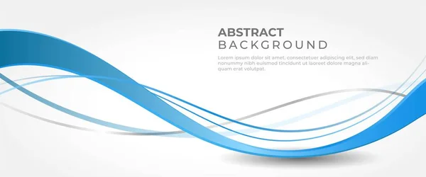 Diseño Moderno Banner Con Forma Línea Flujo Abstracta Espacio Para — Vector de stock