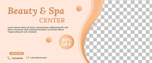 Salon ve spa afişi şablon tasarımı. Vektör tasarımı izole edildi.