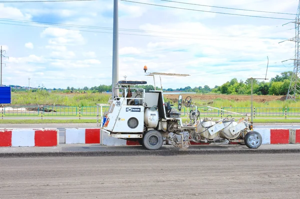 Hofmann road marking machine — Stock Image Hofmann road marking machine Royalty Free Stock Photos