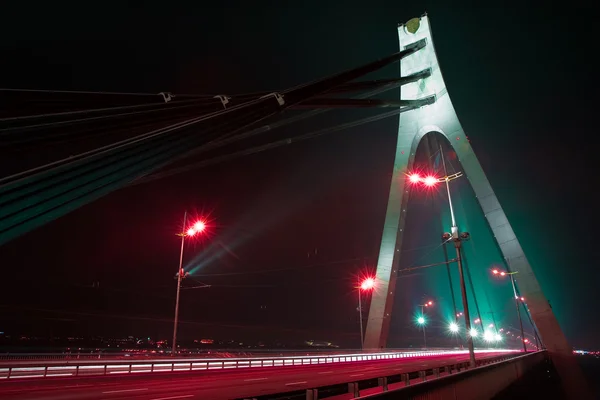 Міст і ніч Ліцензійні Стокові Зображення