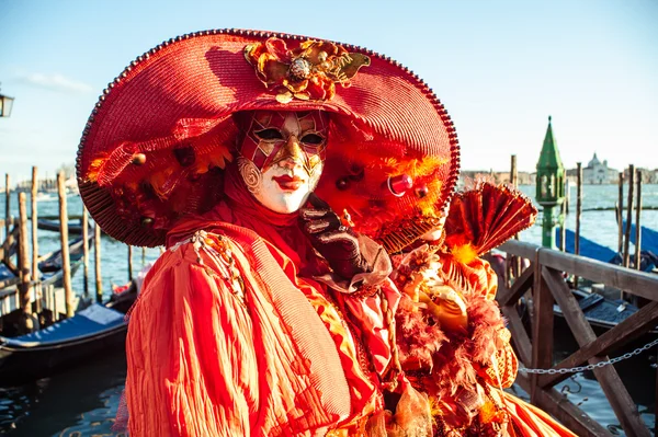 Masks from the famous carnival in venice. — стокове фото