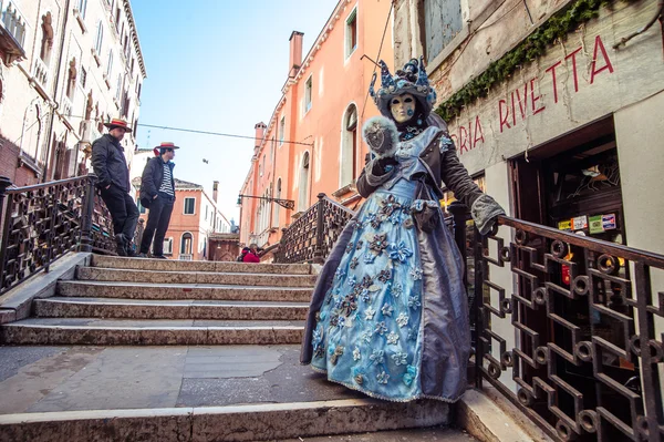 Masks from the famous carnival in venice. — стокове фото