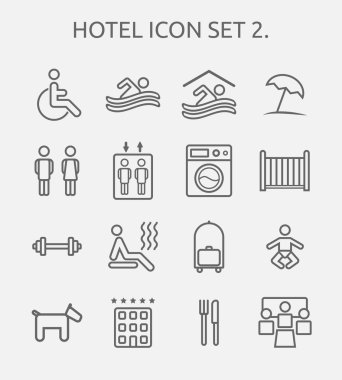 Hotel Icon set