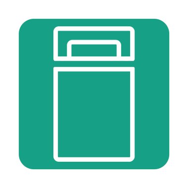 Tek Kişilik Yatak düz simgesi