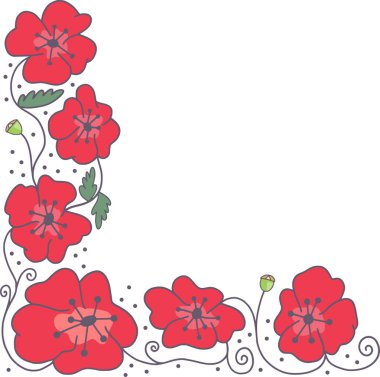 Basit el çizimi karalama biçimi sayfa kenarı kenarı