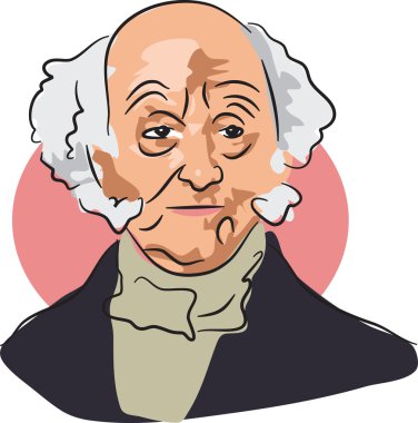 American president Martin Van Buren clipart