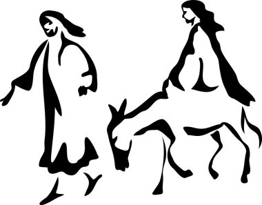 Mary ve Joseph gece dinlenmek bir yer arıyorum