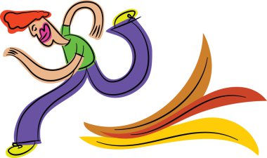 Çok hızlı koşan adam