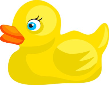 Sarı plastik ördek