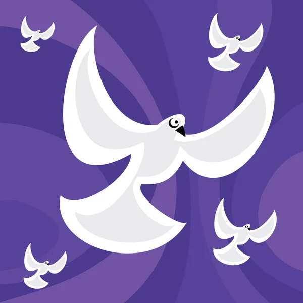 Funky ретро голубів — стоковий вектор