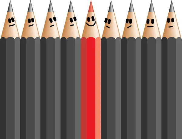 Daring to be Different Pencil — Stock Vector