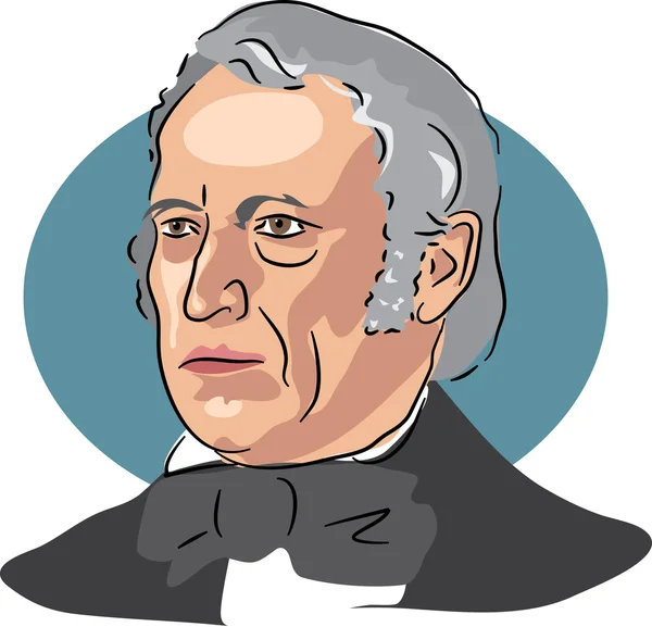 Amerikan Başkanı Zachary Taylor — Stok Vektör