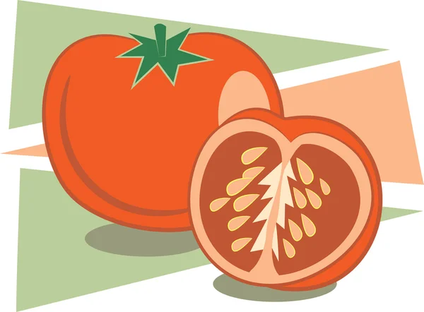 Tomaten illustratie — Stockvector
