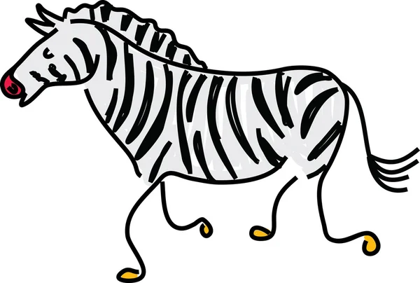 Zebra illustration — Stock vektor