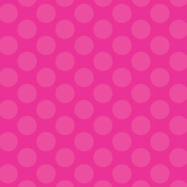 Retro Pink Polka Dots — Stock Vector