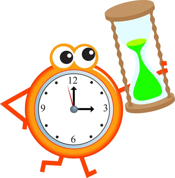 Χρόνος για το ρολόι του χρόνου ο κ. — Διανυσματικό Αρχείο
