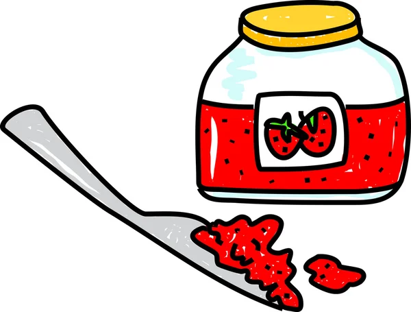 果酱的插图 — 图库矢量图片
