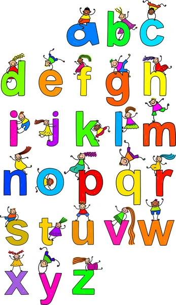 알파벳의 글자의 그림 — 스톡 벡터