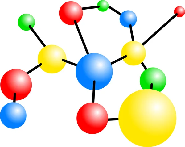 Молекулярная иллюстрация — стоковый вектор