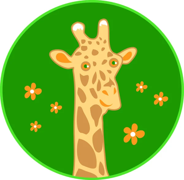 Karikatur wilde Giraffe — Stockvektor
