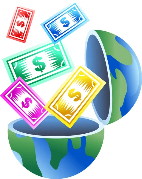 美元全球 — 图库矢量图片