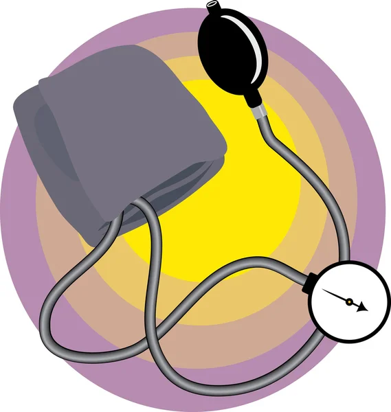 Ilustración de presión arterial — Vector de stock