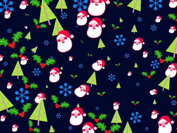 Christmas wallpaper or wrapping paper design — Stock Vector