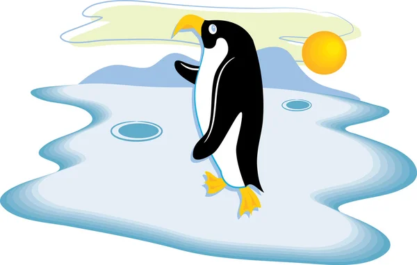 Penguin illustration — Stock Vector