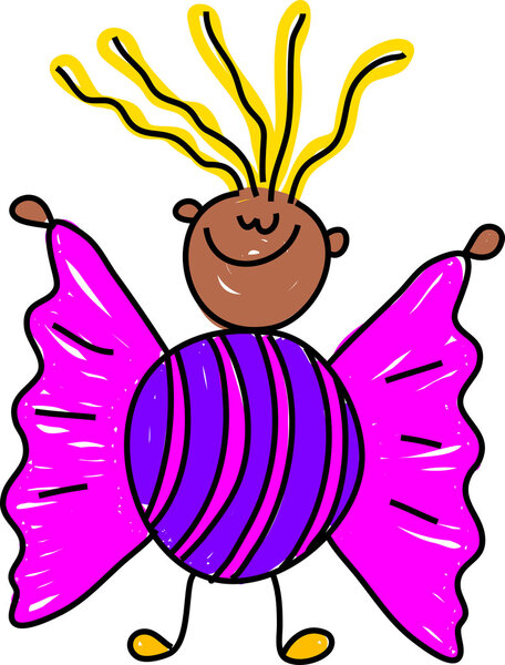 A little girl with a big candy in a pink wrapper