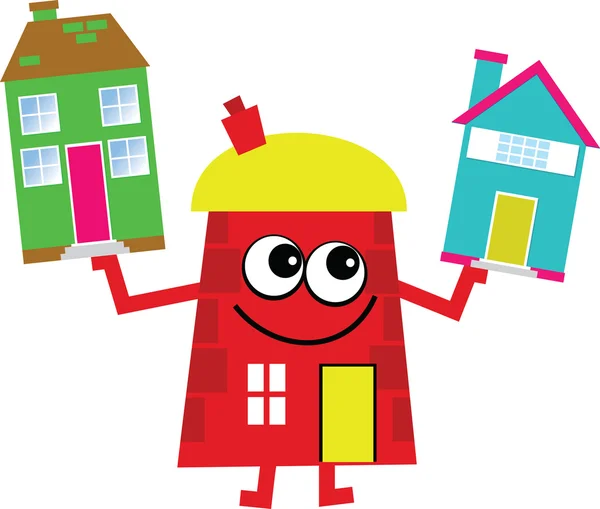 Housing house cartoon — Stock Vector