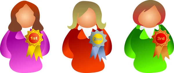 Awards vrouwen — Stockvector