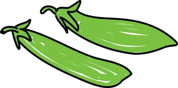 Illustration de mange tout — Image vectorielle