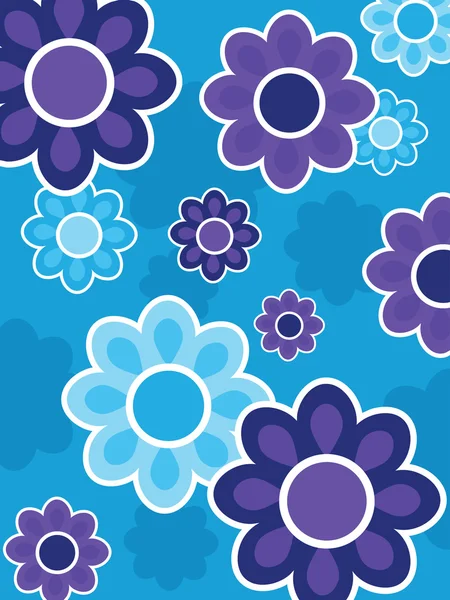 Bonito diseño floral — Vector de stock