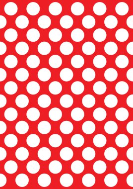 Bir kırmızı beyaz lekeli