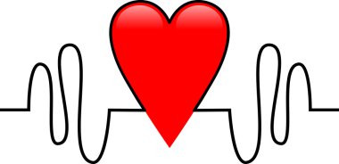 Kalp beat sağlık ya da aşk simgesi