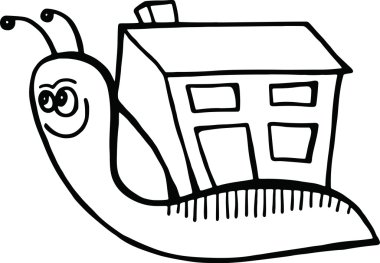 Çizgi film salyangoz 's ev taşıma