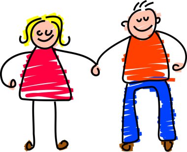 Mutlu çift çizgi film