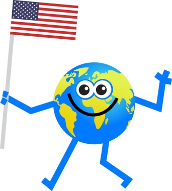 Bayrak dünya karikatür