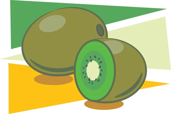 Fruta kiwi — Archivo Imágenes Vectoriales