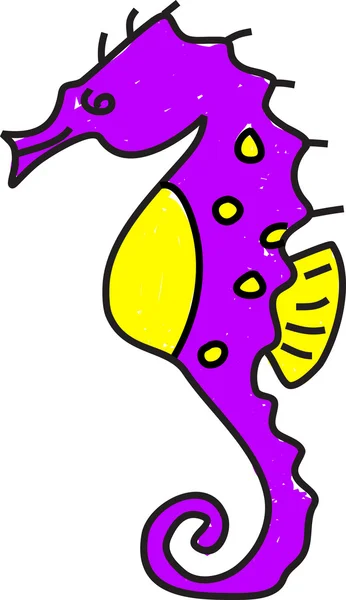 Seahorse ilustrace — Stockový vektor