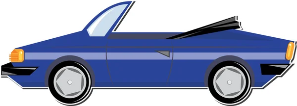 Azul coche deportivo — Vector de stock