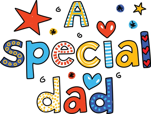 A special dad greeting — Stock Vector