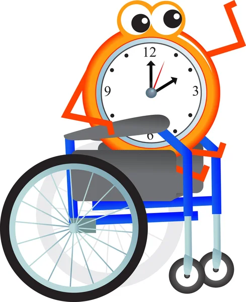 Orologio orario disabilitato — Vettoriale Stock