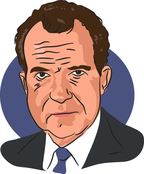 Президент США Ричард Никсон — стоковый вектор
