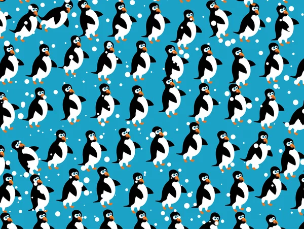Pinguïn behang — Stockvector