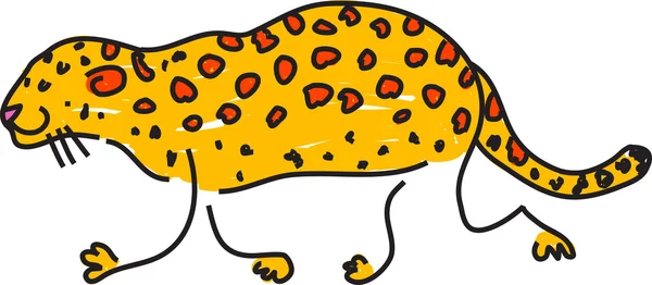 Leopard illustration — Stock Vector